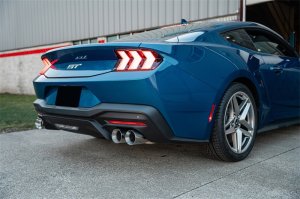 Ford Mustang Performance Exhaust - Dual Rear Exit - CORSA Performance - Xtreme Cat-Back with Twin 4.0in. Polished Straight Cut Tips - `24-`27 Ford Mustang Performance Exhaust - Dual Rear Exit - CORSA Performance - Xtreme Cat-Back with Twin 4.0in. Polished Straight Cut Tips - `24-`27
